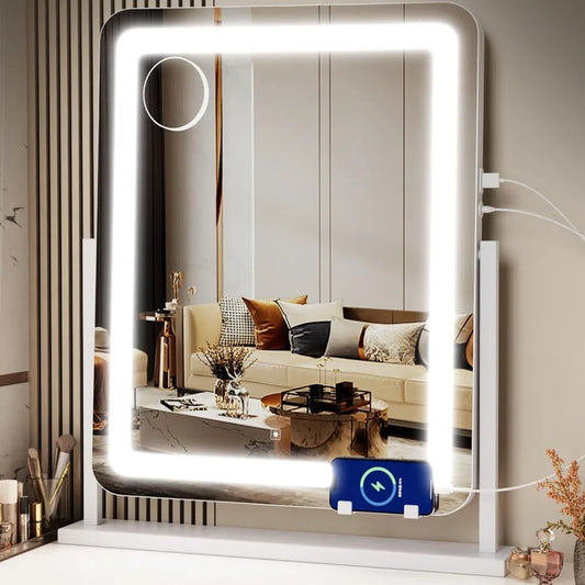 22" LED Lighted Mirror with 10X Magnification