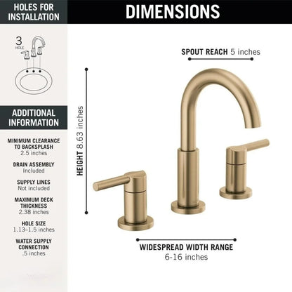 Bath Faucet Faucet Nicoli Widespread Bathroom Faucets 3 Hole