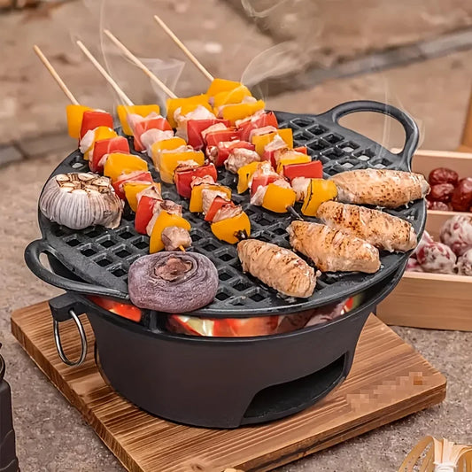 Round barbecue grill