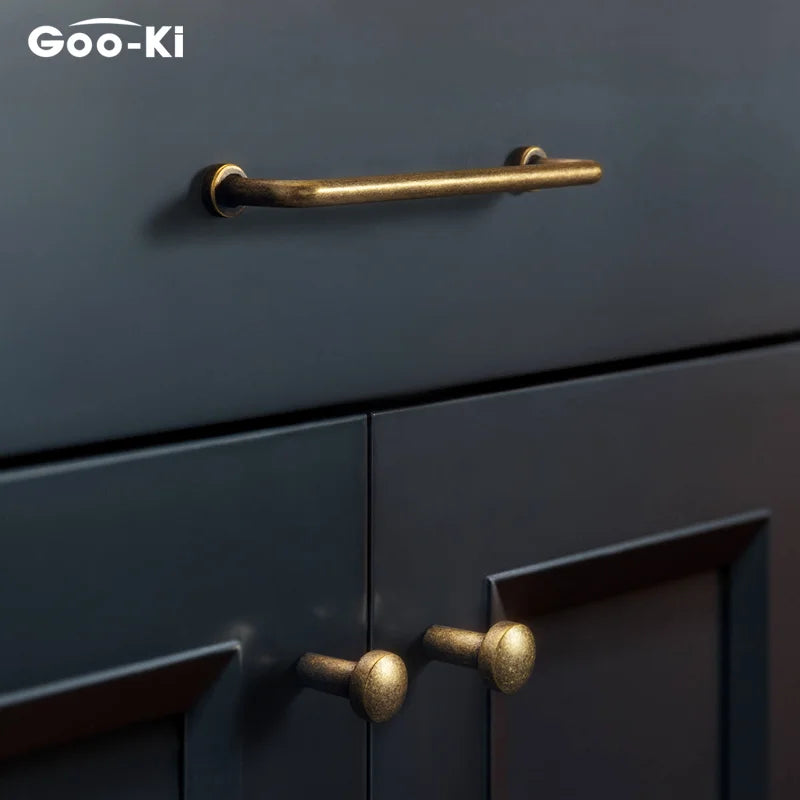 Goo-Ki Modern Black Silver Bronze Handles Cabinet Pulls