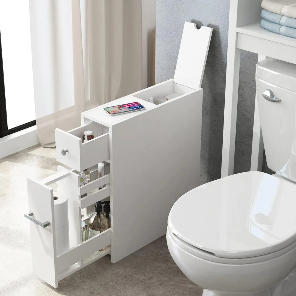 Home Slim Bathroom Storage Cabinet