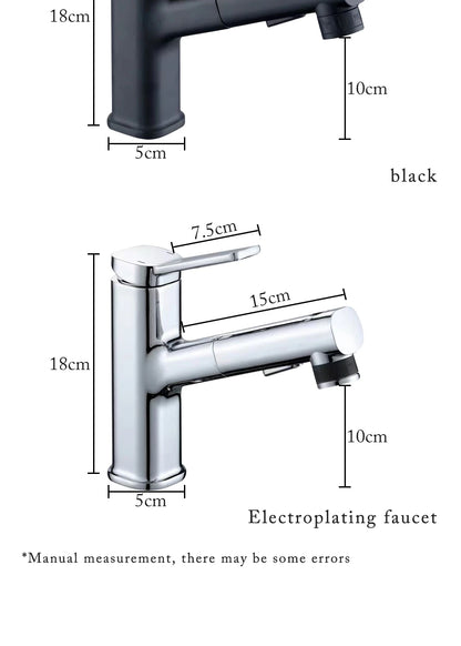 Pull Out bathroom water mixer